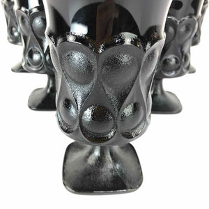 Noritake Black Glass Goblets