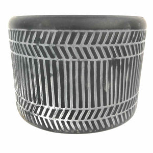 Modern Black Pottery Planter