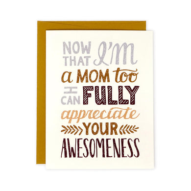 Your Awesomeness Mothers Day card