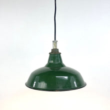 Load image into Gallery viewer, Green Enamel Pendant Light