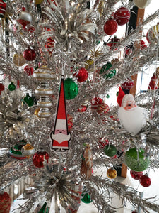 Retro Santa Acrylic Ornament