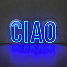 Load image into Gallery viewer, Ciao Neon Light Wall Sign