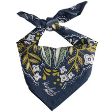 Load image into Gallery viewer, Amelia Navy Floral Bandana