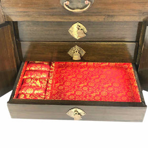Wooden Tansu Jewelry Box