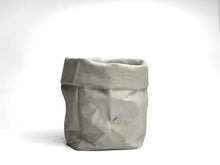Load image into Gallery viewer, Concrete Paper Bag Planter