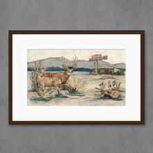 Load image into Gallery viewer, Deer at the Desert Skate Signed Print