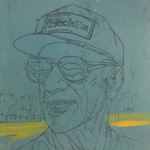 Man in Hat Portrait Sketch