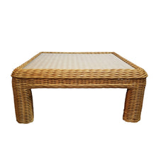 Load image into Gallery viewer, Square Wicker Coffee Table