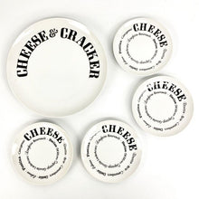 Load image into Gallery viewer, Cheese Typography Plate Set