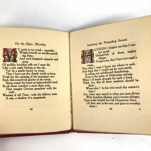 Keats Sonnets Leather Book