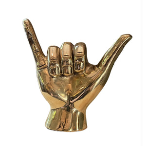 Shaka Sign Brass Hand