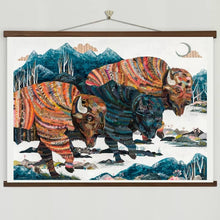 Load image into Gallery viewer, Indigo Mountain Bison Print