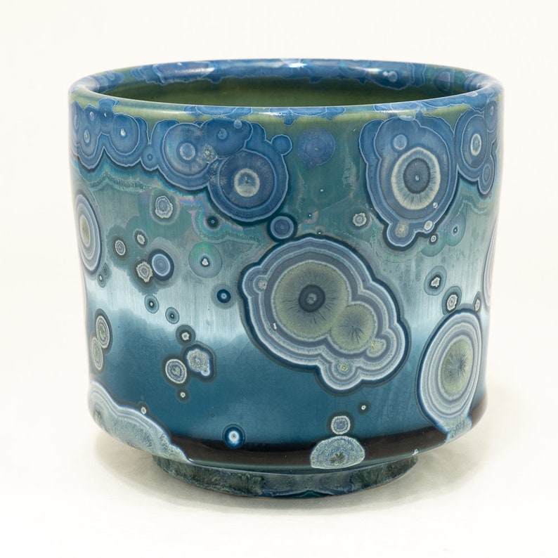 Gave my first crystalline glaze workshop and this is the mug I made/glazed  as an example. : r/Pottery