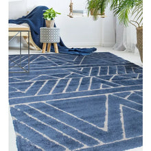 Load image into Gallery viewer, Monaco Blue Textured Rug