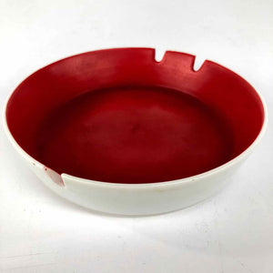 Modern Red Porcelain Ashtray