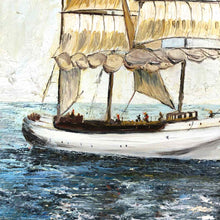 Load image into Gallery viewer, Textured Ship Oil Painting
