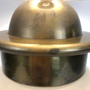Ivory Pottery & Brass Lamp