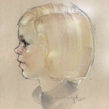 Load image into Gallery viewer, Sally Draper Pastel Portrait