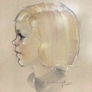Sally Draper Pastel Portrait