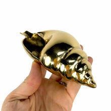 Load image into Gallery viewer, Brass Shell Ashtray