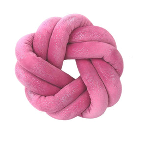 Barbie Pink Spiral Knot Pillow