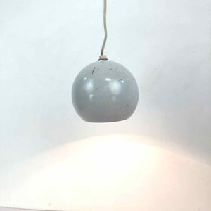 White Metal Globe Lamp