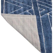 Load image into Gallery viewer, Monaco Blue Textured Rug