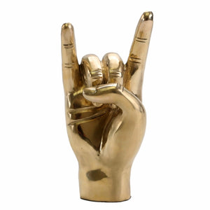 Rock On Horns Brass Hand