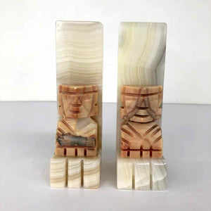 Onyx Aztec Bookends