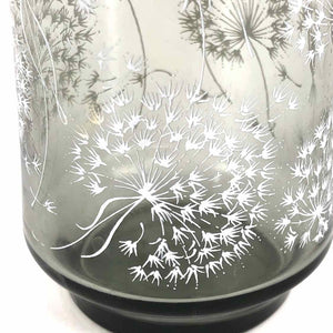 Smoky Glass Dandelion Tumbler