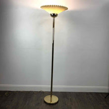 Load image into Gallery viewer, Gold &amp; Ivory Floor Lamp