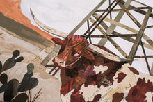 Load image into Gallery viewer, Dolan Geiman Signed Print Longhorn (Mesa King)