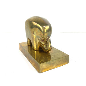 Modern Brass Elephant
