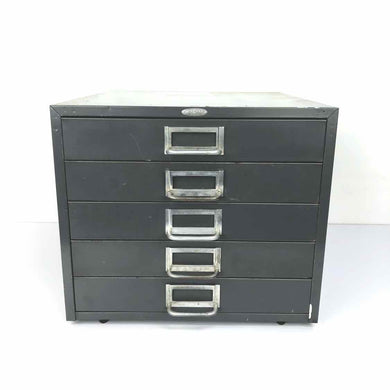Gray Metal Drawers Cabinet