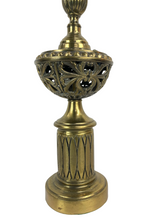 Load image into Gallery viewer, Ornate Brass Cutout Lamp
