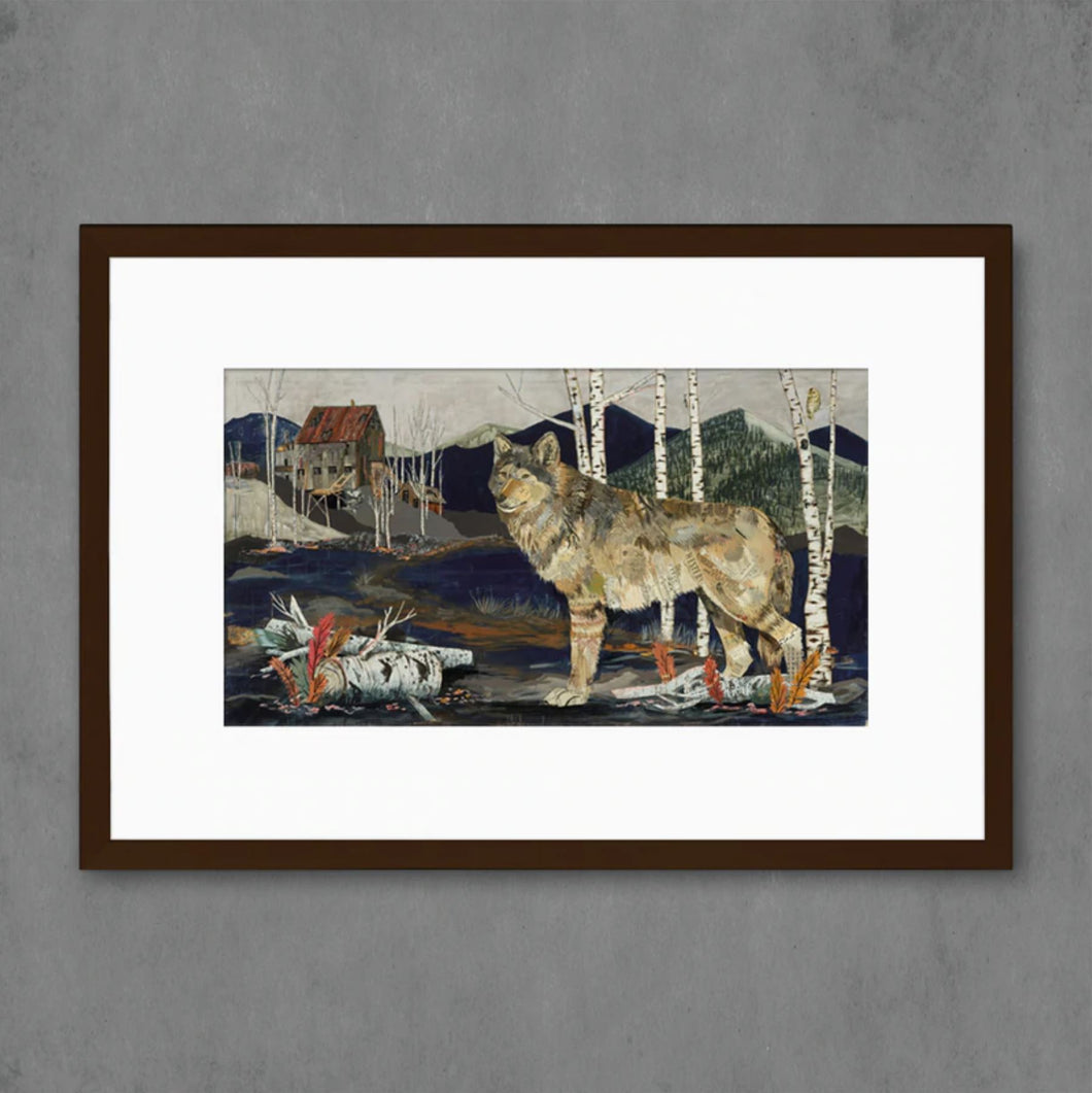 Miner's Apparition Wolf Signed Print