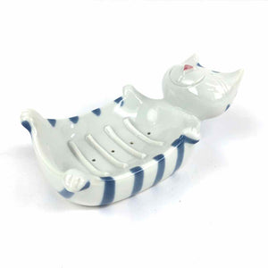 Porcelain Cat Soap Dish
