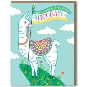 Hooray Llama Card