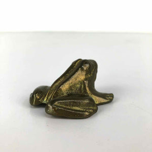 Brass Frog Figurine