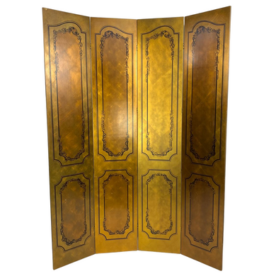 Gold Folding Room Divider