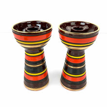 Load image into Gallery viewer, Modern Striped Pottery Candle Holders