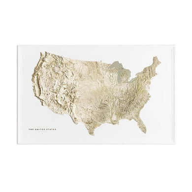 Molded Neutral USA Map