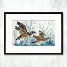 Load image into Gallery viewer, Dolan Geiman Signed Print Ducks (Wood)