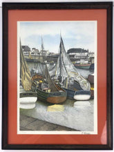 Load image into Gallery viewer, Boats in France Harbor Print