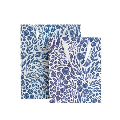 Porcelain Blue Floral Gift Bag