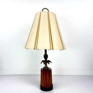 Brass & Wooden Lamp