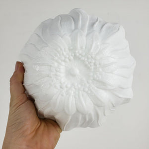 Milk Glass Flower Bowl