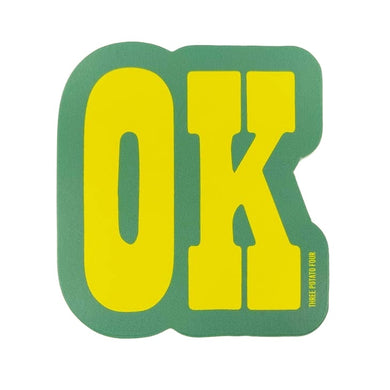 Retro Green OK Sticker