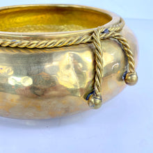 Load image into Gallery viewer, Hammered Brass Planter