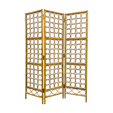 Load image into Gallery viewer, Bent Rattan Room Divider